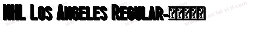 NHL Los Angeles Regular字体转换